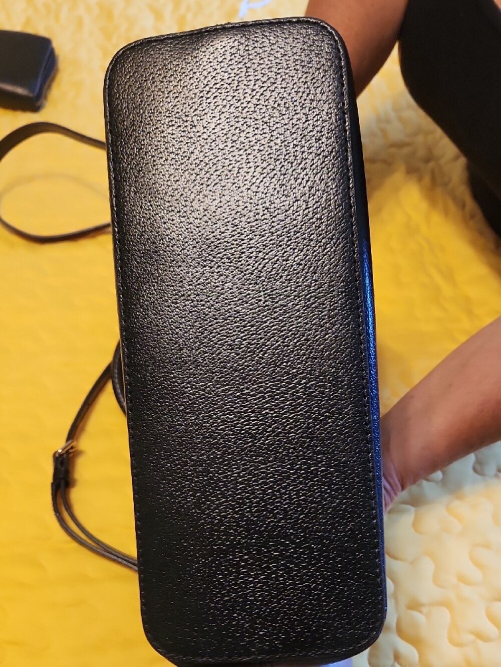kate spade Black Pebbled Leather Satchel with Zip Wallet - Picture 3 of 11